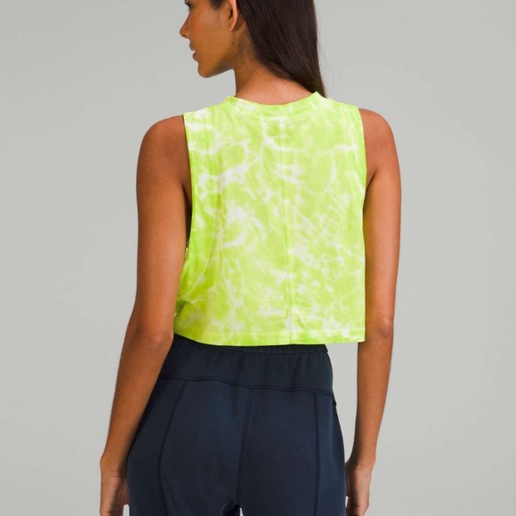 Lululemon All Yours Cropped Cotton Tank Top *Tie Dye - Picture 2 of 5